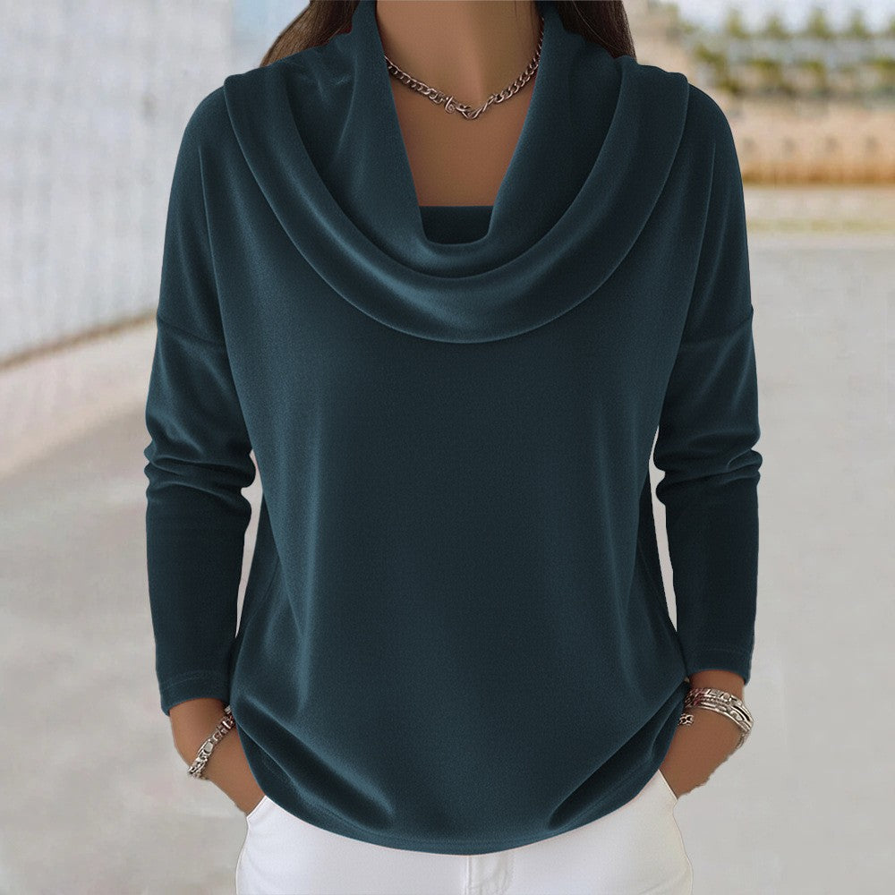 Long sleeve Fashionable Velvet Wide-cut Top