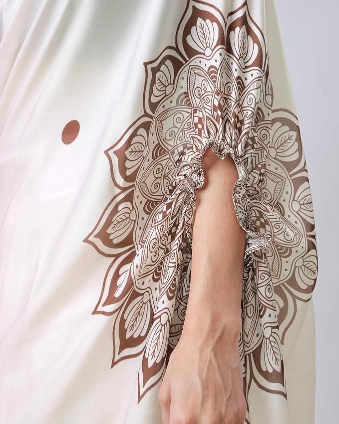 Silk Kaftan Saree With Unstitched Blouse