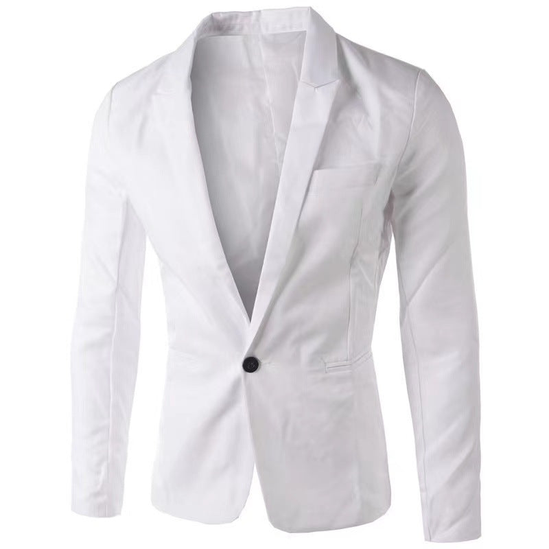 Slim Fit Casual Blazer With A Single Button (Men's)