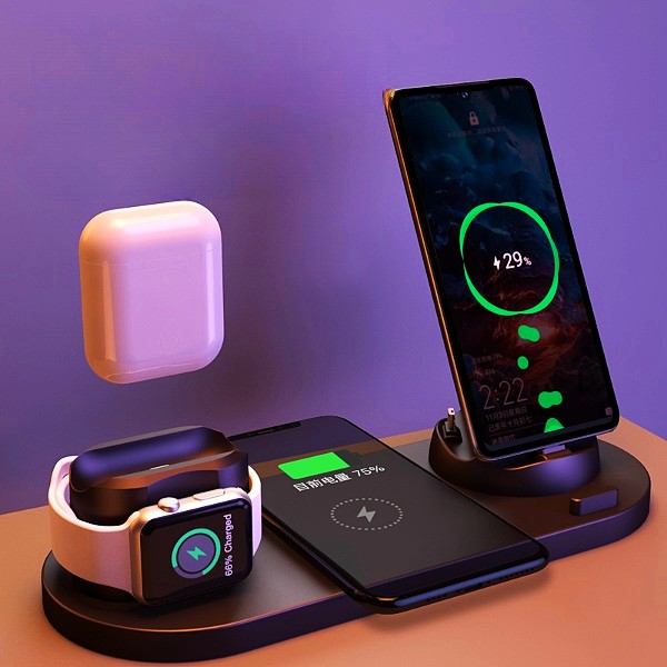 6 In 1 Charging Dock Station (wireless)